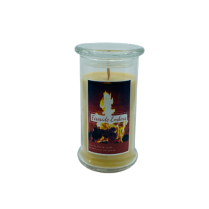 Fireside Embess Jar Candle – 20 oz