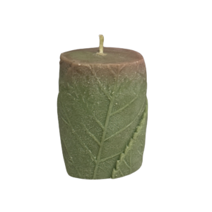 Leaf Pillar - FLower Imprint Candle