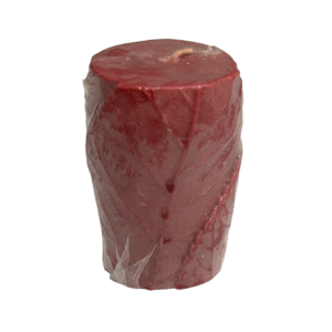 Red Leaf Pillar – FLower Imprint Candles