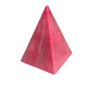 Pink Pyramid Candle