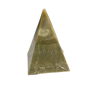 Olive Green Pyramid Candle