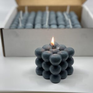 Grey Bubble – Rubiks Cube Candle