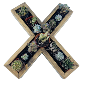 X-Shaped Wood Letter Candle
