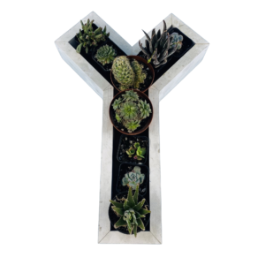 Y-Shaped Wood Letter Candle